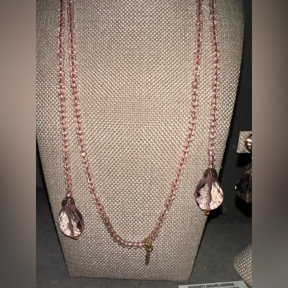 “Lux Be a Lady" Crystal Lariat Necklace and Pierced Earring Set by Heidi Daus - Picture 4 of 13